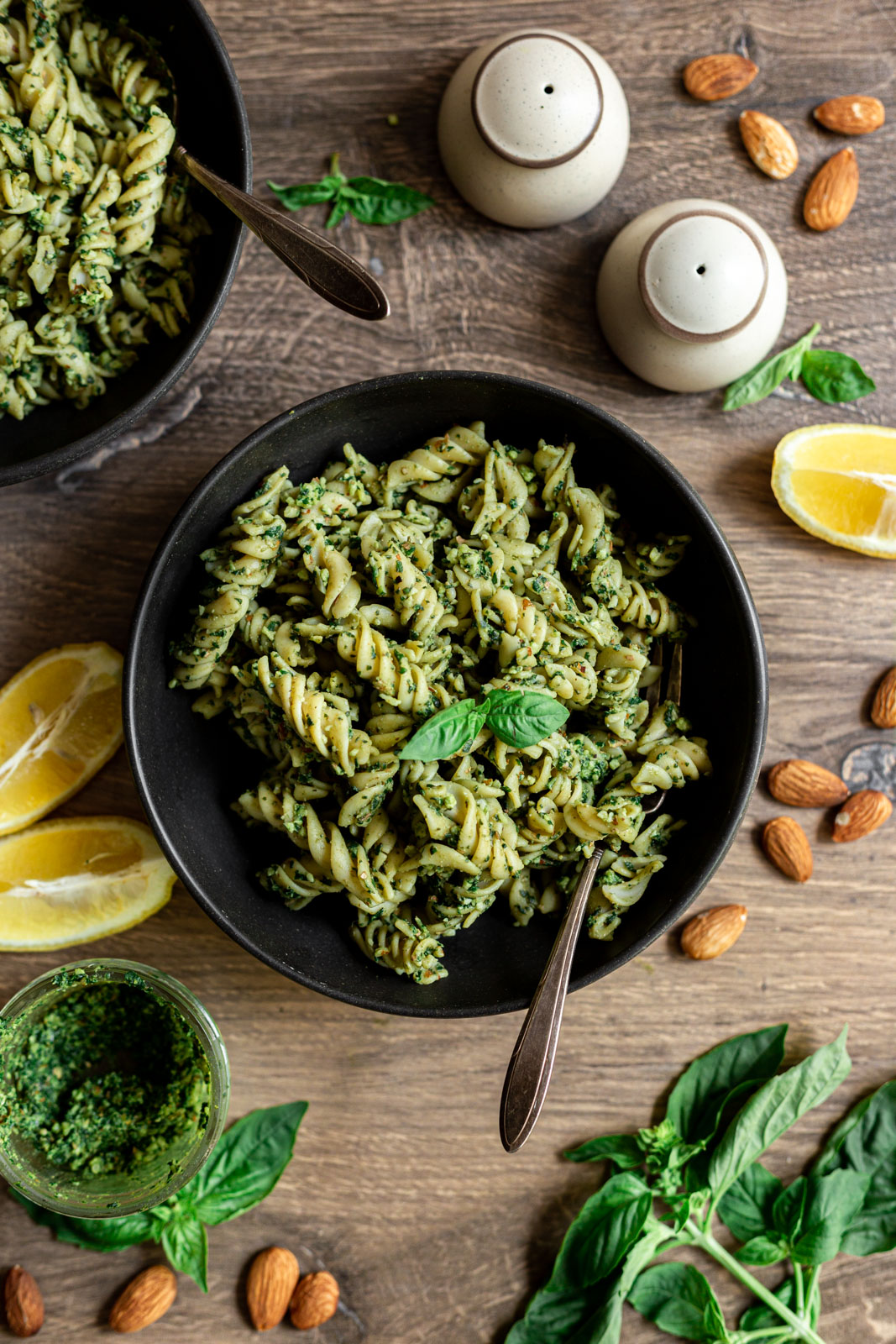 Vegan Almond Pesto Pasta